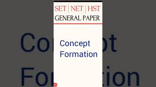 Child Psychology , Concept Formation #set #setexampreparation #setexam #ktet #psychology