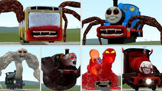 THOAMS BUS EATER AND BUS EATER VS ALL MONSTER THOAMS CURSED In garry's mod!