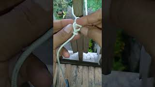 HOW TO TIE A QUIK RELEASE KNOT? #shorts #knot #hitch #loop #tie #how #seamanship #tiktok #bushcrafts