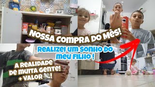 Compra do Mês Básica para uma família de 5 pessoas+Realidade dos Brasileiros +valor 😱🤑