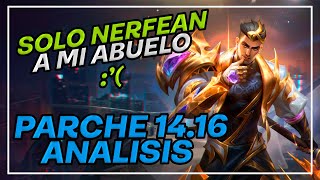 Solo hay 1 NERF en todo el parche, cambio de Tendencia? | Analisis parche 14.16 lol