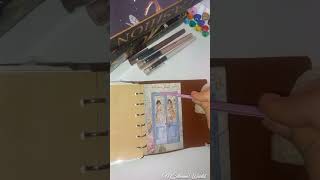 I have fun making a background for my journal | jornal nacional #journal #satisfying #asmr #found