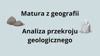 GEO. Analiza przekroju geologicznego