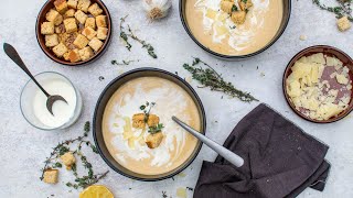 Creamy Roasted Garlic Soup Recipe