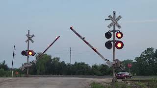 CPKC I180 and County Road 190 Railroad Crossing (NOW WITH LEDs) | Near Devers, TX | 6-14-2023