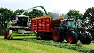 Første slæt 2016 | Claas Jaguar 890, Fendt 930, Kurstejns vogne - Skamstrup Maskinstation