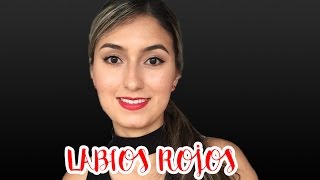 MAQUILLAJE BASICO PARA LABIOS ROJOS