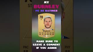 🟤MY BURNLEY FC 25 RATINGS🟤