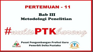 Pertemuan-11 Bab III Metodologi Penelitian