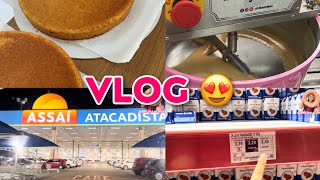 VLOG😍 COMPRAS DE CASA | FAZENDO MASSAS E RECHEIOS 💖 | GÁS ACABOU NA HORA DA PRODUÇÃO 😨