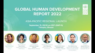 Regional Launch of Human Development Report 2022