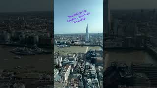 Stunning London from Sky Garden balcony, book your free ticket beforehand #london #skygarden