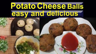 Potato Chees Balls Recipe | easy and crispy cheese balls | zabis kitchen