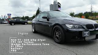 World Record 1/4 mile BMW 335i N54 Twin Turbo 9.xx  2.1s 0-60 !?! Mission Raceway @Silent9n54