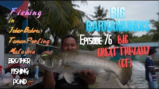 GIANT Great Trevallies GTs & Barramundis(Siakap) ft @IslandAnglersTV and @Kaiangler94