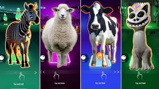 🦓 The Zebra vs 🐑 The Funny Sheep vs 🐄 The Funny Cow vs Zoonomaly | Coffin Dance 🪩