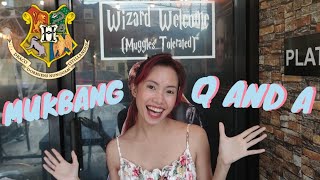 MUKBANG WHILE ANSWERING PERSONAL QUESTION AT HOGWARTS | alayzamaylao