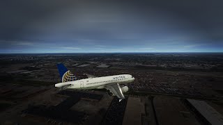 Airbus A319, United Airlines, arrival at Chicago-Midway MSFS 2020