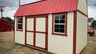 **SOLD**10x16 Side Lofted BarnRent to Own $150 down $240.21+tax a month Cash $5,645+tax