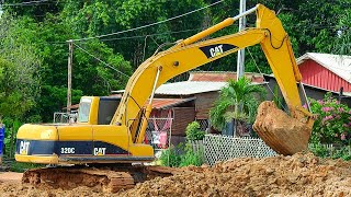 Wow Rebuild Resume Digging Of River To Evacuate City Flood - Big Mega Project By CAT 320C With Truck