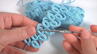 Wow! Beautiful Crochet Lace/Unique Ribbon/Step By Step How to Crochet Tutorial/Author's Design