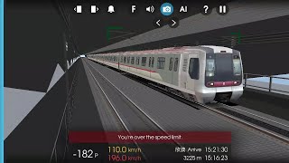 Hmmsim 2 港鐵東涌線 K-Train V614/V814 : 香港站 至 東涌西站 + 清客 (全程, 部分站距較長的路段提速後) MTR Tung Chung Line