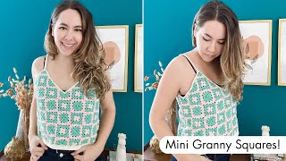 Crochet Granny Square Top | Easy Crochet Top | Free Pattern