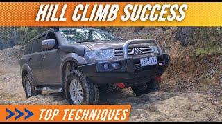 Two 4x4 hill climb techniques...you don't need momentum!