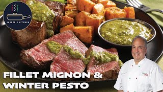 Jasper's Kitchen: Winter Pesto & Fillet Mignon