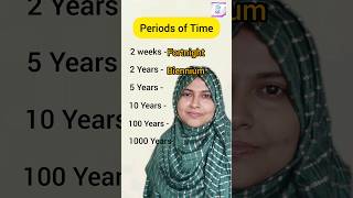 Periods of Time in English🗓️  #shorts #viral #ytshorts #spokenenglish #time #periods #vocabulary