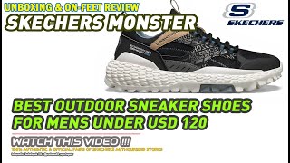 Unboxing & review on feet SKECHERS MONSTER URBAN HIKER MENS OUTDOOR CASUAL SHOES 100% ORIGINAL ASLI