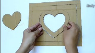 Beautiful Heart  Shaped  Wall Hanging Idea// Paper  rose craft/Room decor idea