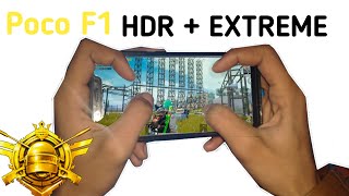 Poco F1 pubg HDR with Extreme FPS test|| Poco F1 pubg