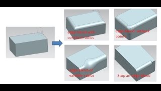 siemens nx tutorials how to use edge blend command part 1