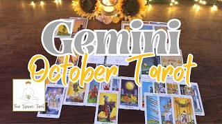 Gemini ♊️ October Tarot 🔮 Seeing the truth | Clarity is coming | Moving forward regardless ✨🔮✨