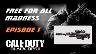 Black Ops 2 DSR 50 Free For All Madness - Three Person Live Com (BO2 Gameplay Commentary)