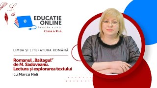 Limba și literatura română, Clasa a XI-a, Romanul „Baltagul” de M. Sadoveanu. Lectura și explorarea