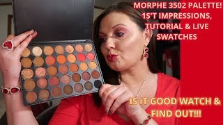 Morphe 3502 Palette All Red Look & Live Swatching