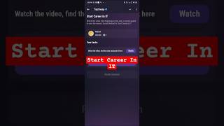 Start Career In IT