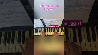 “Moral of the Story” Ashe. Piano Cover. #shorts