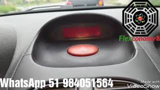 Vapor de gasolina Flextronic instalado em um Peugeot 206 1.6. 50% de economia no computador de bordo