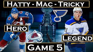 St. Louis Blues Colorado Avalanche BARN BURNER Game 5 NHL Playoffs.