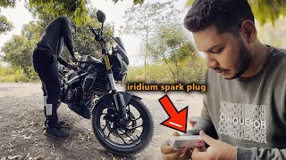 Iridium Spark Plug installation for Dominar 250 | Better Acceleration | More Mileage | No Vibration