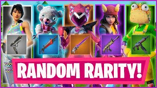 FORTNITE RANDOM SKIN RARITY CHALLENGE