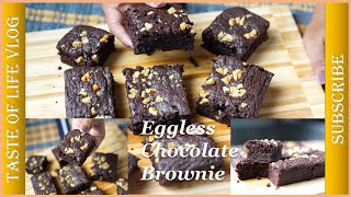 Eggless Chocolate Brownie Recipe, Eggless Brownie Recipe, Fudgy Chocolate Brownie Recipe