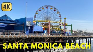 [4K] WALKING TOUR SANTA MONICA PIER | Pacific Park Amusement Park | Los Angeles, CA | SoleiDream