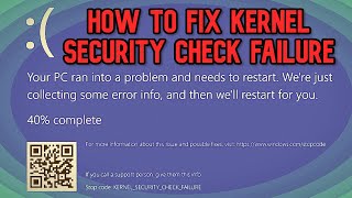 [FIXED] Windows 10 Kernel Security Check Failure Error HOWFIX [2020]