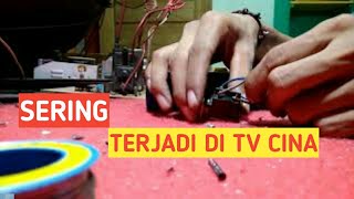 Servis tv mati total Ternyata cuman tombol power