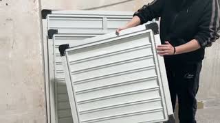 How to make PVC Fan Shutters gravity louver（Made in China）