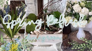 SPRING COTTAGE 🌿 REFRESH MY DINING ROOM ||. TAKING DOWN EASTER AND ADDING IN SPRING CHARM